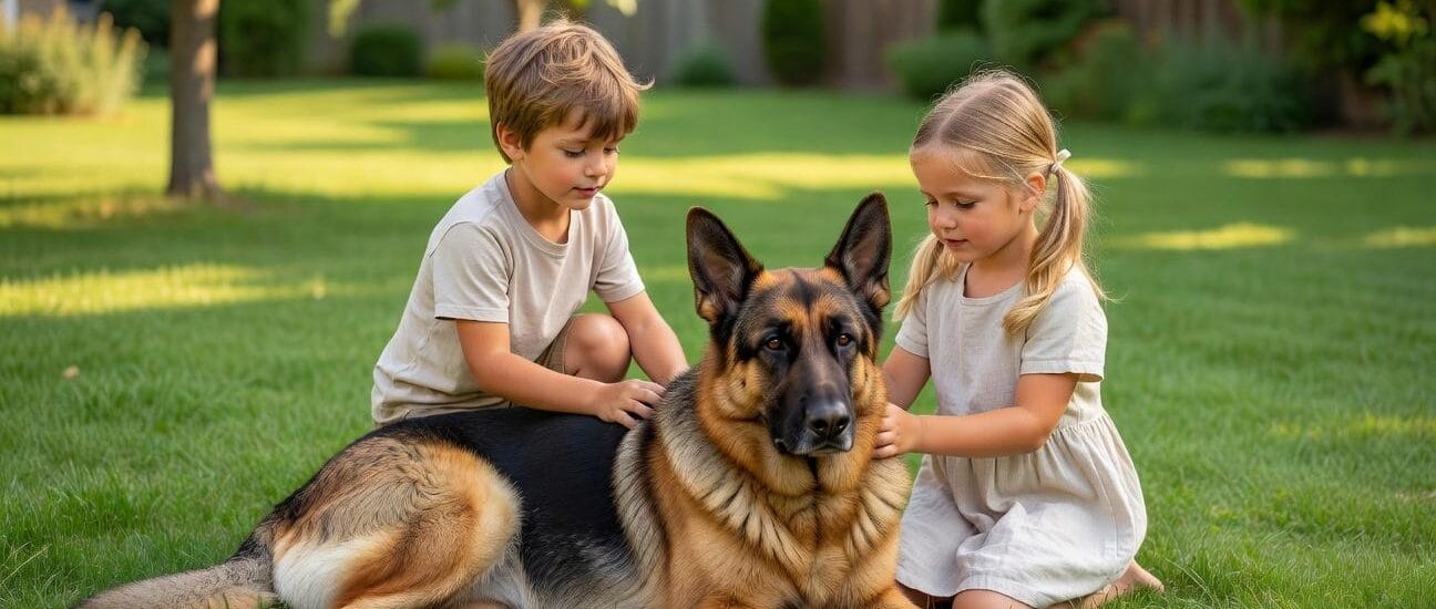 Jak wychować owczarka niemieckiego do życia z dziećmi