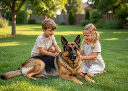 Jak wychować owczarka niemieckiego do życia z dziećmi