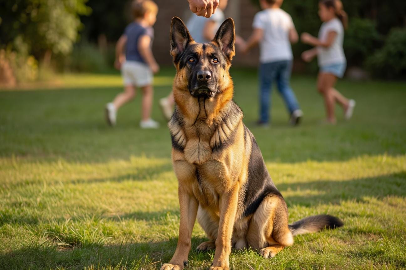 Jak wychować owczarka niemieckiego do życia z dziećmi
