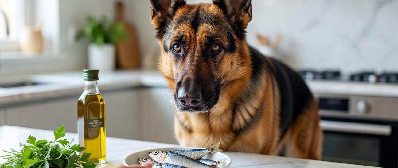 Korzyści z podawania sardynek owczarkowi niemieckiemu