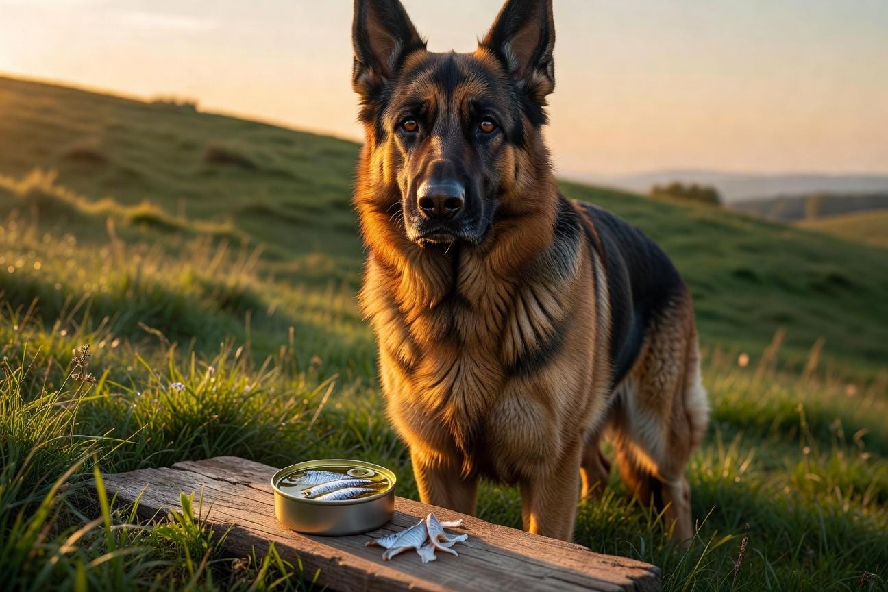 Korzyści z podawania sardynek owczarkowi niemieckiemu