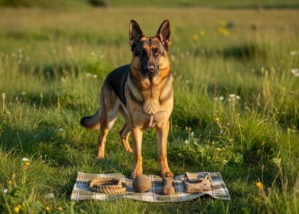 Pilnowanie zasobów u owczarków niemieckich (GSD)