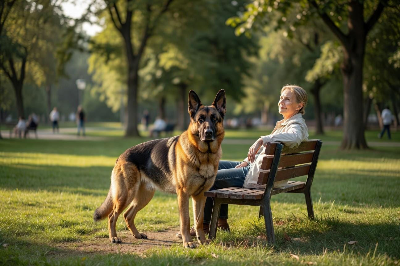 Więź owczarka niemieckiego z właścicielem i oznaki obsesji