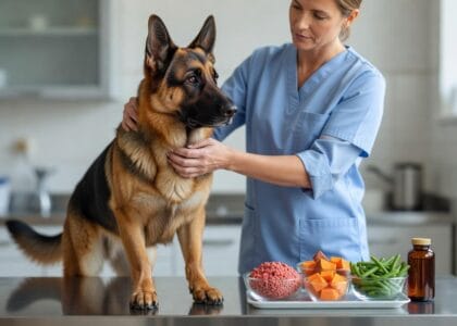 Żywienie owczarka niemieckiego z IBD – dieta i zasady